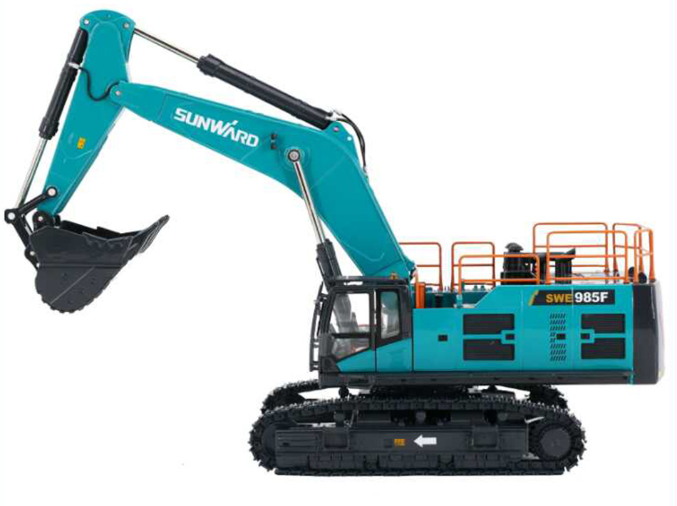 SWE985F excavator ໂລຫະປະສົມວິສະວະກໍາຍານພາຫະນະ simulation ເຄື່ອງປະດັບລົດ toy ຂອງເດັກນ້ອຍ